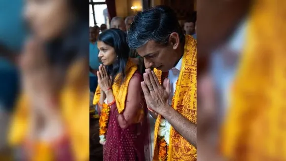 Rishi Sunak takes time out of campaign for Janmashtami temple visit in UK