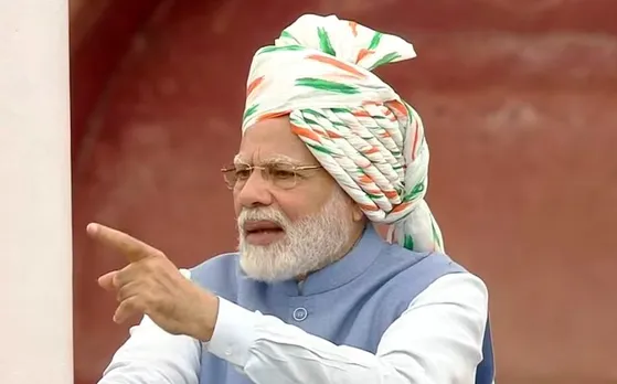 PM Modi addressing the nation from Red Fort