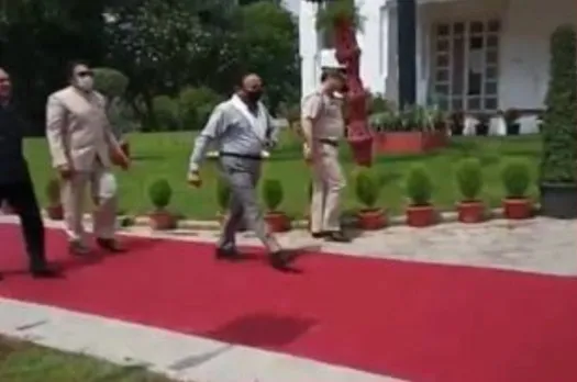 Former Union minister Harsh Vardhan walks out of Delhi LG's swearing-in ceremony