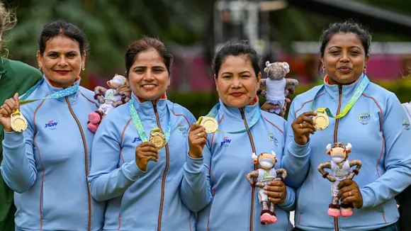 India bags historic gold in women's four rarely-followed lawn bowl event