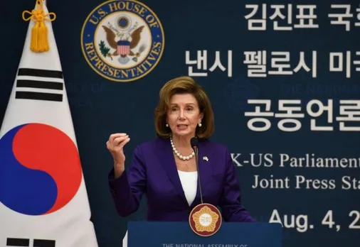 In South Korea, Nancy Pelosi avoids public comments on Taiwan and China