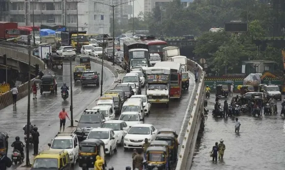 Heavy rains in Mumbai amid orange alert; public transport services unaffected