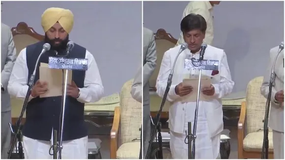 Ten AAP MLAs inducted into Bhagwant Mann-led Cabinet in Punjab