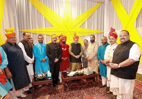 Several delegations call on Home Minister Amit Shah in Jammu