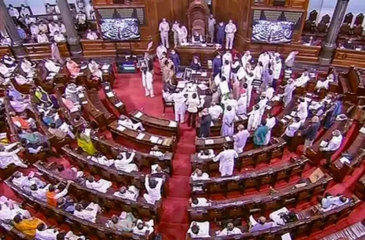 Rajya Sabha adjourned for the day after opposition uproar