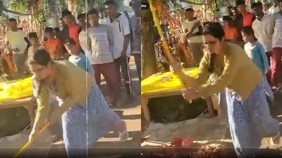 Woman doctor in Lucknow caught on video 'destroying Diwali stall' outside her residence booked