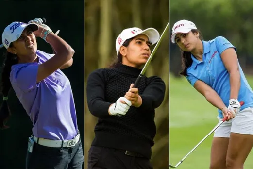 (Left to Right) Aditi Ashok, Diksha Dagar and Tvesa Malik 