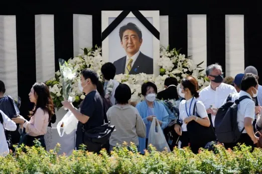 Tense Japan holds rare and controversial state funeral for assassinated ex-leader Shinzo Abe