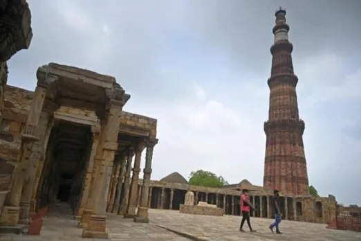 Is there a zero shadow of Qutub Minar at local noon on 21st June?