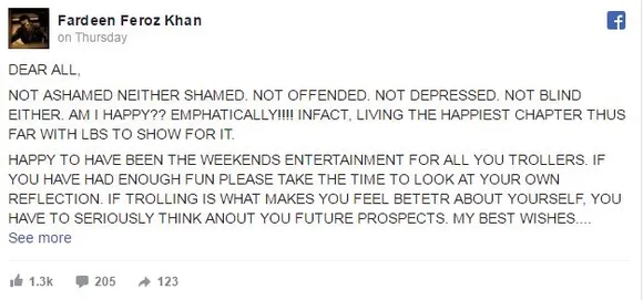 Fardeen Khan silenced his trollers in the best possible way for body shaming him