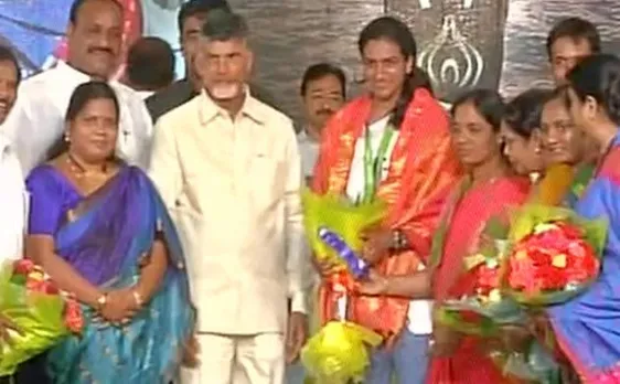 Watch: PV Sindhu plays badminton with Andhra Pradesh CM Chandrababu Naidu in Vijaywada