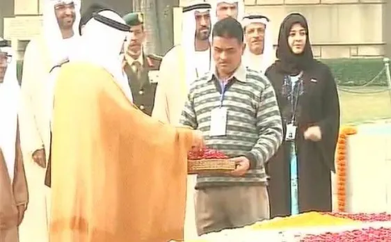 Abu Dhabi Crown Prince Nahyan pays tribute to Mahatma Gandhi at Rajghat