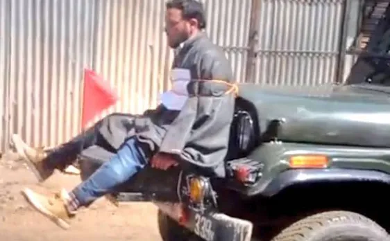 Video: Youth allegedly tied to army jeep as human shield against stone pelting; Omar Abdullah demands urgent probe