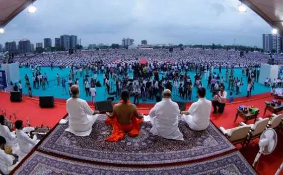 International Yoga Day: Nearly 3 lakh perform asanas at one place, Ramdev claims world record