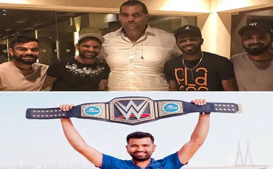 Rohit Sharma trolls Virat Kohli and teammates after they meet 'The Great Khali'