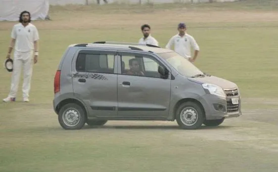 Delhi-UP Ranji trophy match interrupted as man drives car at Palam Air Force Ground