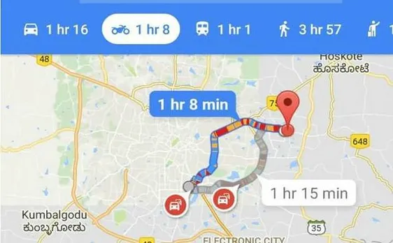 Google Maps introduces,â€˜Two-wheelerâ€™, mode as an India first feature 