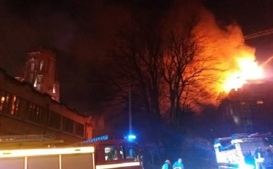 Fire breaks out in University of Bristol's new building in UK