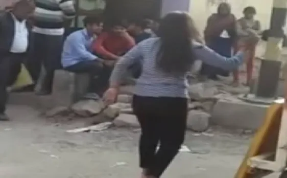 Watch Video | Girl dances, celebrates in front of boyfriendâ€™s house after break-up in Gurgaon