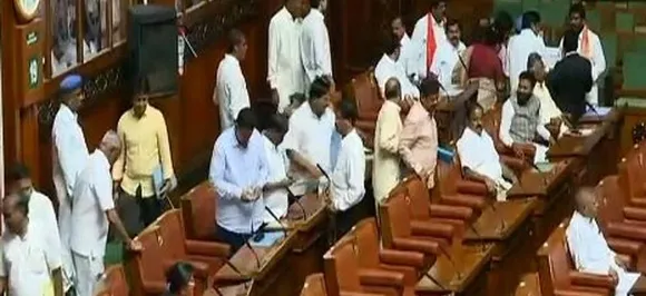 Karnataka BJP MLAs, Protem Speaker KG Bopaiah 'disrespect' National Anthem