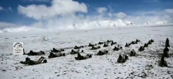 Watch: At 18,000 feet, ITBP personnel perform yoga in cold desert