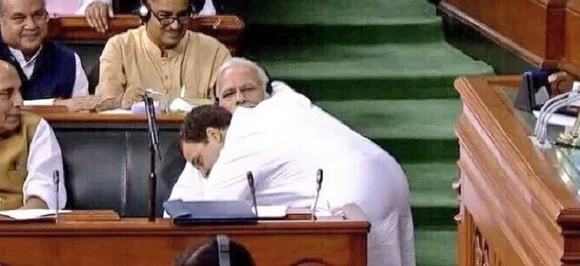 Rahul Gandhi's winks and hugs catch PM Modi by surprise