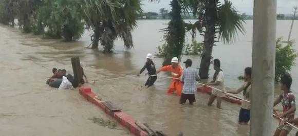 Myanmar dam overflow displaces thousands