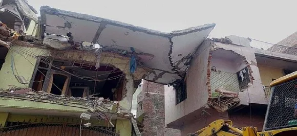 Woman killed, husband injured as house collapses in Greater Noida