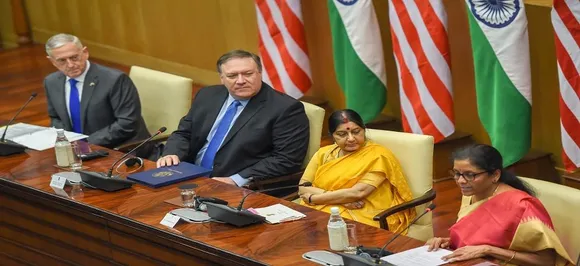  2+2 Dialogue: India, US ink critical defence pact; discuss cross-border terror, H1B