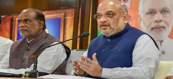 Amit Shah sounds poll bugle in Telangana; criticises KCR for ensuing early Assembly polls