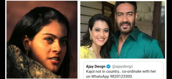 Ajay Devgn Tweeted out Kajol's number on Twitter; Gets scolded in Public