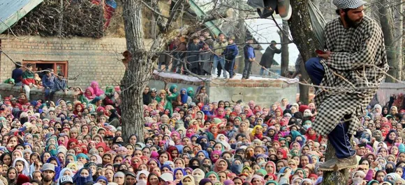 Video: Protesters target security forces with stones after six terrorists killed in J-K's Shopian