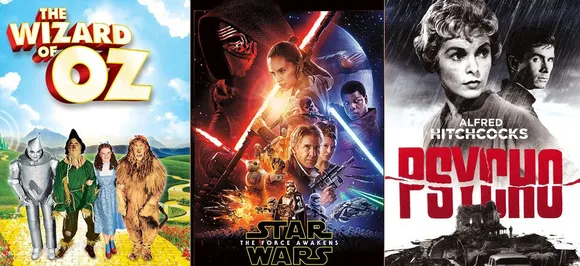 The Wizard of Oz, Star Wars, Psycho are most influential films of all time