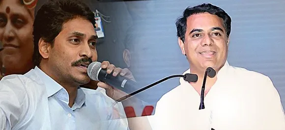 KCR's son KT Rama Rao meets YSR Congress chief Jagan Mohan Reddy over non-BJP, non-Congress front