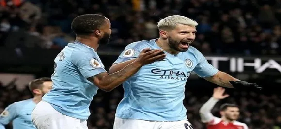 Sergio Aguero hat-trick thumps Arsenal, Manchester City close gap on Premier League leaders Liverpool