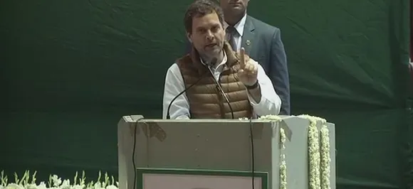 Rahul takes a 'darpok' jibe at Modi, Congress vows to abolish Triple Talaq if voted to power