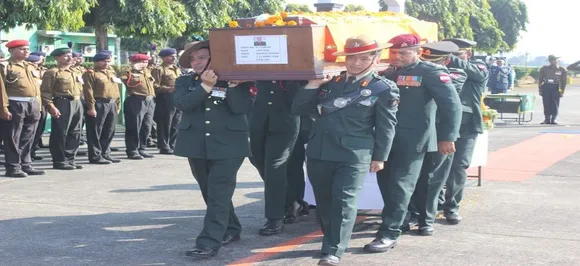 Mortal remains of Major Nisheet Dogra, who died in Sikkim avalanche, brought back home