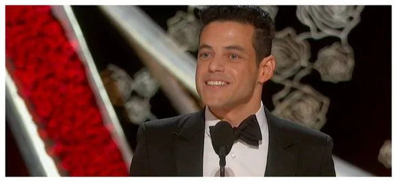 Rami Malek falls off stage post Best Actor Oscar win