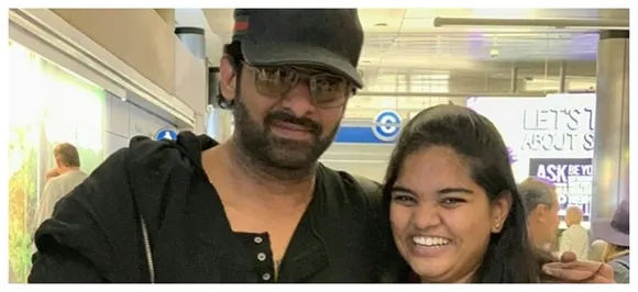 WATCH| Overexcited fan SLAPS Prabhas, his reaction is oh-so-precious