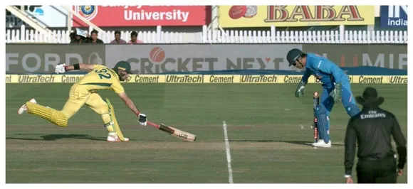 Watch â€“ MS Dhoniâ€™s magic run-out of Glenn Maxwell gives Ranchi fans plenty to cheer