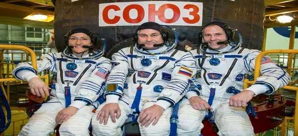 3 astronauts on Soyuz craft successfully reach International Space Station