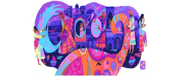 Google Doodle celebrates Holi with Chennai artist Chaaya Prabhat's colourful illustration