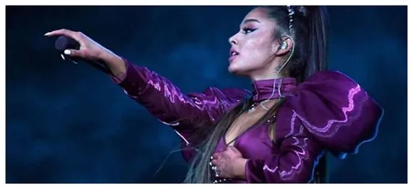 Ariana Grande gets hit with lemon during her Coachella concert, WATCH here