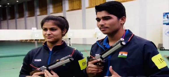 Manu Bhaker, Saurabh Chaudhary win gold in 10m Air Pistol Mixed team event in ISSF World Cup