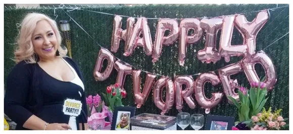 Happily Divorced! Woman throws luxury party after spending 15 years trying to get rid of husband