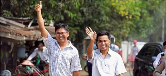 Myanmar frees two Reuters journalists in amnesty after global campaign 