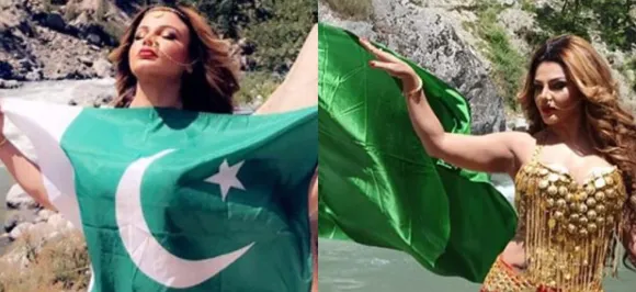 Rakhi Sawant poses with Pakistan's flag on her; become easy target of trolls