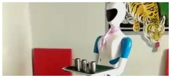 WATCH | Humanoid robot serves food at this Shivamogga restaurant in Karnataka