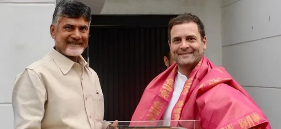 Chandrababu Naidu meets Rahul Gandhi on firming up anti-BJP front after poll results on May 23