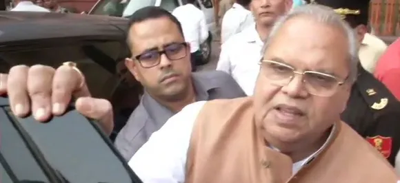 Governor Satya Pal Malik briefs Union Home Minister Amit Shah on Kashmir situation